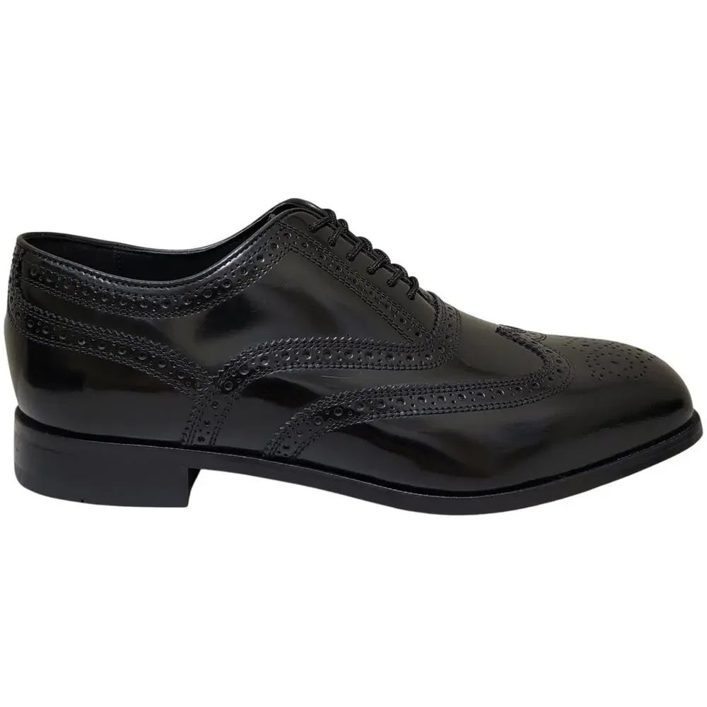 Florsheim Men Lexington Wingtip Brogue Oxfords Size US 9.5EEE Black Leather